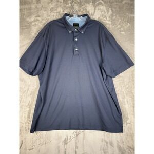Greg Norman Play Dry XL Golf Polo Shirt‎ Blue Geometric Print Mens